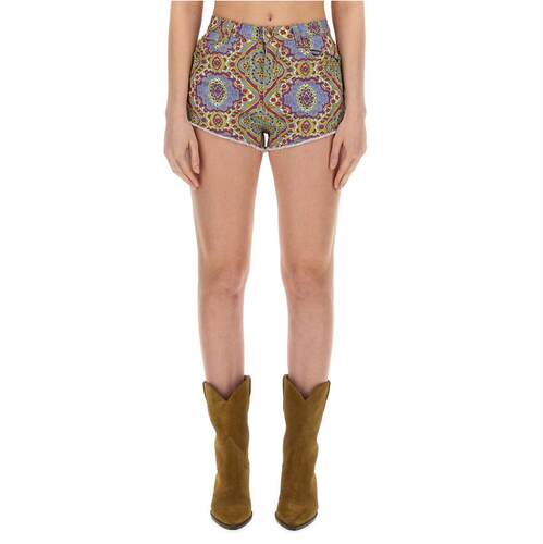 Etro 艾绰 女士 SS24 短裤 logo标识