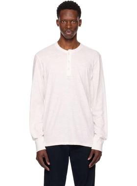 Rag&Bone 男士 上衣 白色 Classic Flame 亨利衫