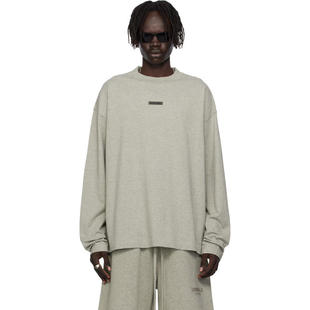 Essentials 男士 T恤 灰色 Classic Fit 长袖