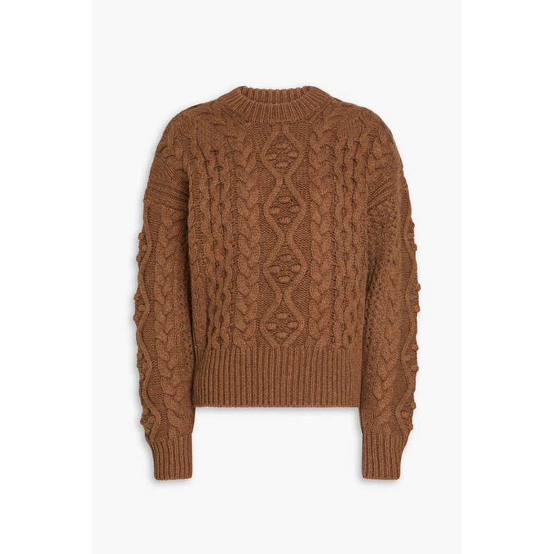 LOU LOU 女士 毛衣 Eustace 粗线针织羊毛羊绒混纺毛衣