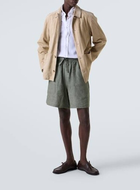 SAMAN AMEL 男款亚麻短裤 迷衣时尚