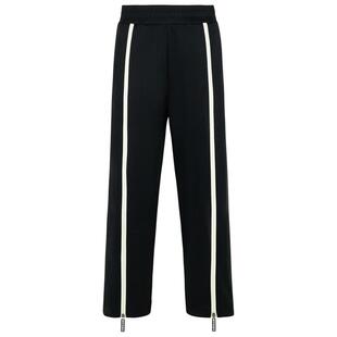 Palm Angels 棕榈天使 男士 SS25 运动长裤 黑色拉链运动裤