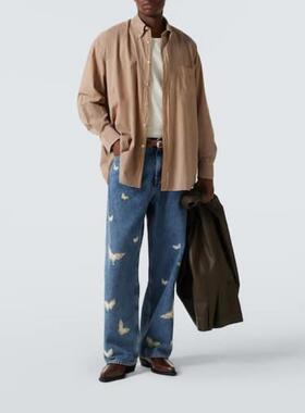 Our Legacy 男士 衬衫 Borrowed 棉质薄纱