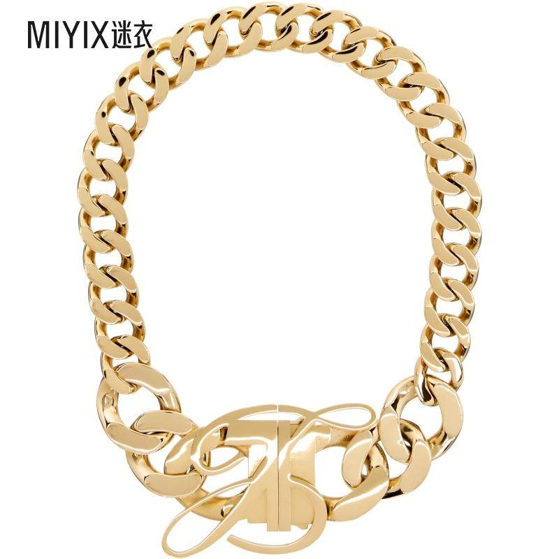 Vitaly 男款金色 LUAR 联名 Chain_03 项链 迷衣时尚