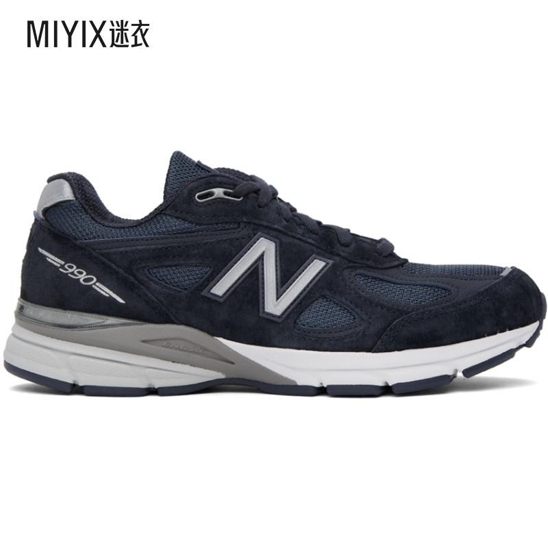 New balance  男 海军蓝 MADE 系列 990v4 运动鞋 迷衣时尚