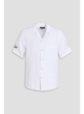 Frescobol Carioca 男士 衬衫 Alves 刺绣亚麻衬衫