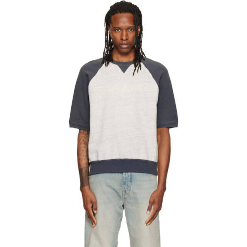 Nudie Jeans 男士 T恤 灰色 Kaj Short Sleeve Embo Wave