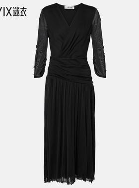 Diane von Furstenberg 女款Gaj 网纱中长连衣裙 迷衣时尚