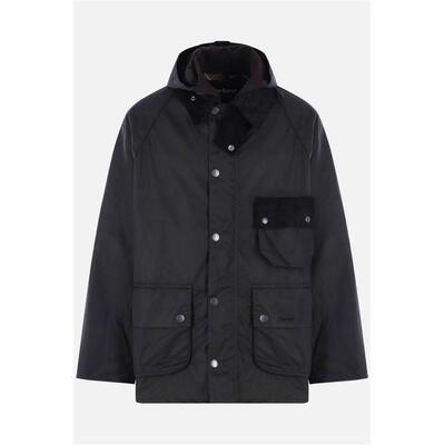 Barbour 巴伯尔 男士 FW25 大衣 Modified Solway 打蜡棉质夹克