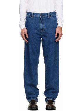 Carhartt WIP卡哈特 男士 牛仔长裤 蓝色 Single Knee 牛仔裤