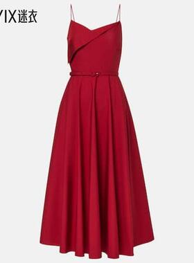 Roland Mouret 女款棉府绸中长连衣裙 迷衣时尚