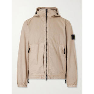 男士 夹克 Logo Stone Panama 石头岛 Appliquéd 连帽 Island