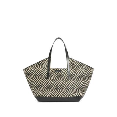 Marni 玛尼 女士 SS26 托特包 Marni Logo Patch Waves 手提包