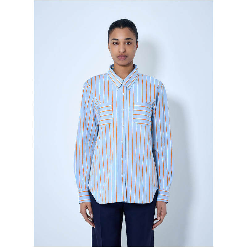 Dries Van Noten 德赖斯·范诺顿 女士 SS26 衬衫 条纹棉府绸