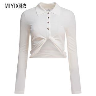 春夏新品 女款 Courrèges 迷衣时尚 长袖 Polo衫