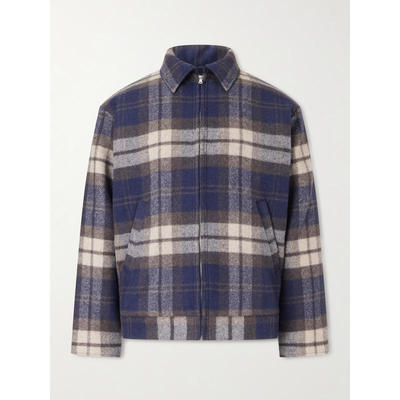 WTAPS 男士 SS26 夹克 Wrecker 带里衬格纹麦尔登呢羊毛混纺