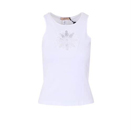 TWINSET 女士 SS26 背心 双件套花卉刺绣