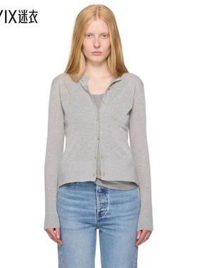 Totême 女款灰色 Fine Knit 开衫 迷衣时尚