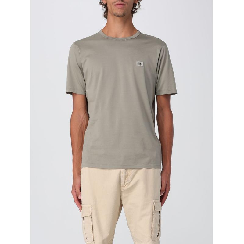 C.P. Company 男士 FW25 POLO衫 短袖刺绣徽标T恤