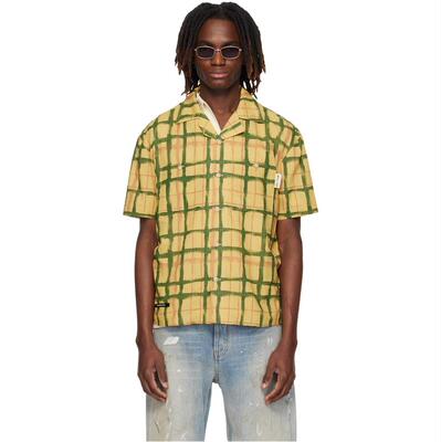 Andersson Bell 男士 衬衫 黄色 Rothko Open Collar