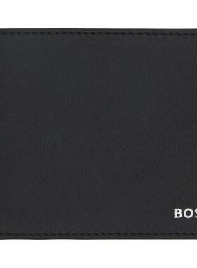 HUGO BOSS雨果博斯 男士 钱包 黑色 Foil Logo 钱包