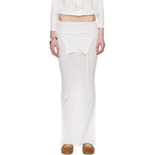 Latta Flip 女士 白色 半身裙 中长裙 Eckhaus