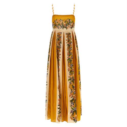 FARM Rio 女士 SS26 连衣裙 'Sand Hilo Maxi' 条纹