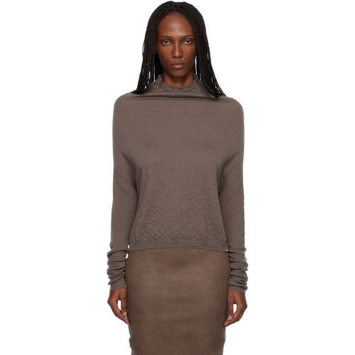 Rick Owens 瑞克·欧文斯 女士 毛衣 灰褐色 Temple LS Crater