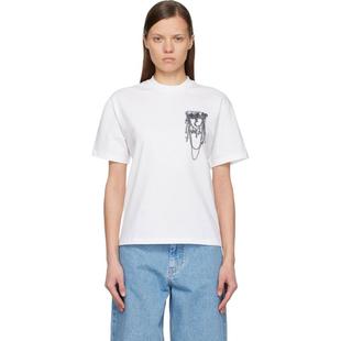 Carhartt WIP卡哈特 女士 T恤 白色 Inverted Charm T 恤
