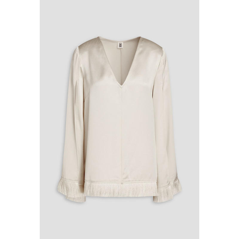 By Malene Birger 女士 上衣 Avelas 流苏缎面绉纱衫