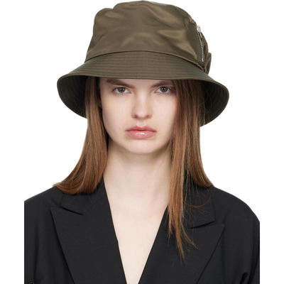 Sacai 女士 渔夫帽 卡其色 Single Brim Pocket
