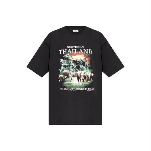 Vetements 维特萌 男士 SS26 T恤 Vetements 图案印花圆领 T 恤