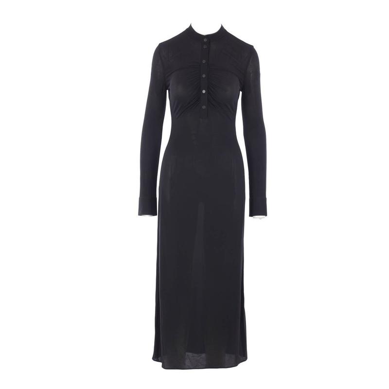 Alaïa 女士 FW25 中长连衣裙 Spft 平紋針織褶飾洋裝