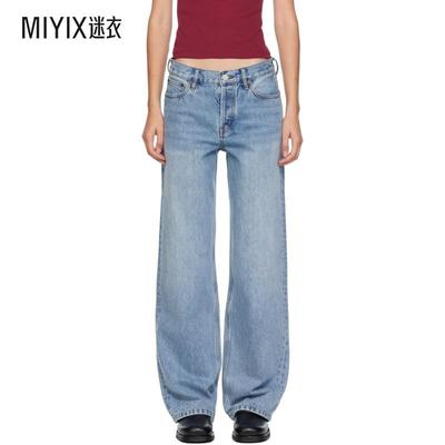 STILL HERE 女款蓝色 Everyday Straight 牛仔裤 迷衣时尚