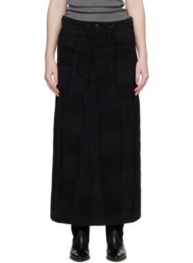 Needles 女士 中长裙 黑色 String Fatigue 半身裙