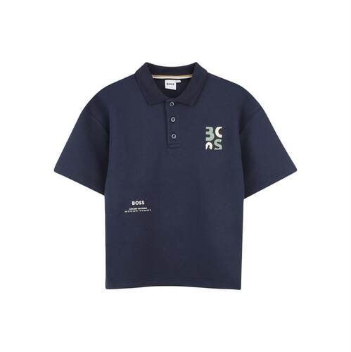 Boss 博斯 男童 SS26 POLO衫 MANICHE CORTE CON 徽标童装