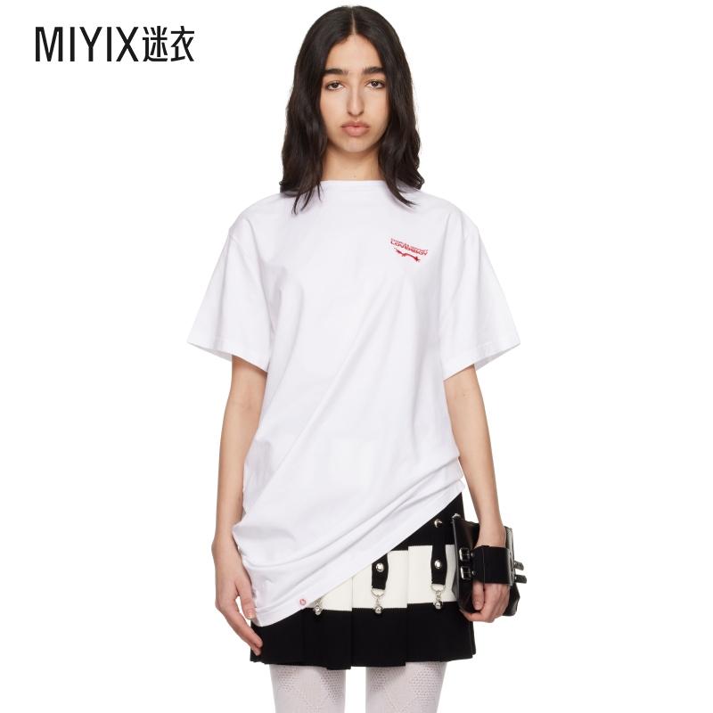 Charles Jeffrey Loverboy 女款白色 Topsy Turvy T 恤 迷衣时尚
