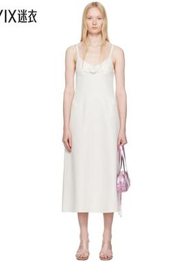 Sandy Liang 女款灰白色 Pilton 连衣裙  迷衣时尚