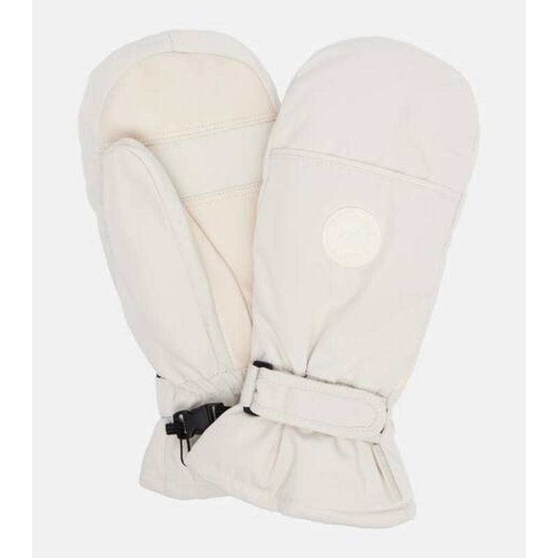 Yves Salomon萨洛蒙女士 手套 皮革饰边连指手套