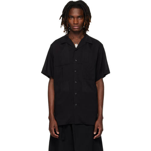 Yohji Yamamoto 山本耀司 男士 衬衫 黑色 Panel B