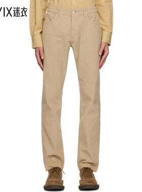 Officine Generale男士米色 James 长裤 迷衣时尚