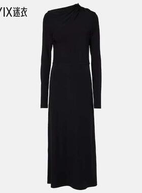 Totême 女款垂褶针织长款连衣裙 迷衣时尚