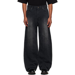 OUAT 男士 牛仔长裤 灰色 Selvedge Baggie 牛仔裤