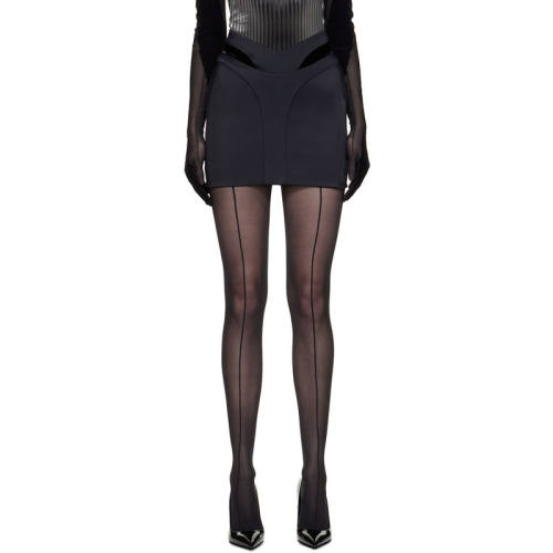 Mugler 穆勒 女士 迷你裙 Mugler 黑色 Thong 短裙