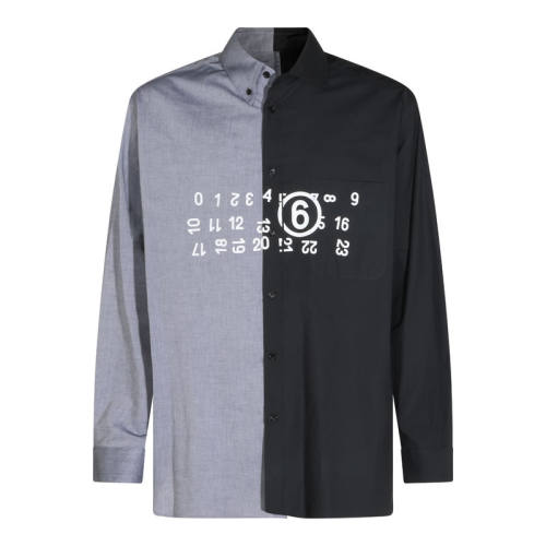 MM6 Maison Margiela 马吉拉MM6 男士 FW26 衬衫 蓝色棉质