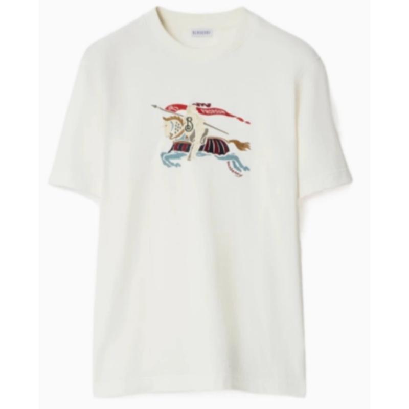 Burberry 男士 FW25 POLO衫 EKD 刺繡圓領 T 卹