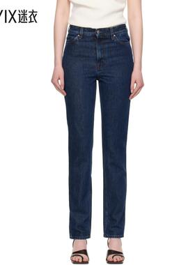 Totême 女款蓝色 High Slim 牛仔裤 迷衣时尚