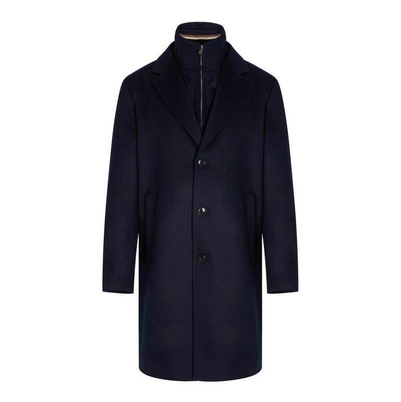 Boss 博斯 男士 FW25 大衣 Boss Hugo Boss 可拆卸内背心常规版型