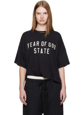 Essentials 女士 T恤 黑色 Boxy T 恤