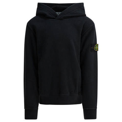 Stone Island 石头岛 男童 FW25 卫衣 黑色棉质运动衫童装